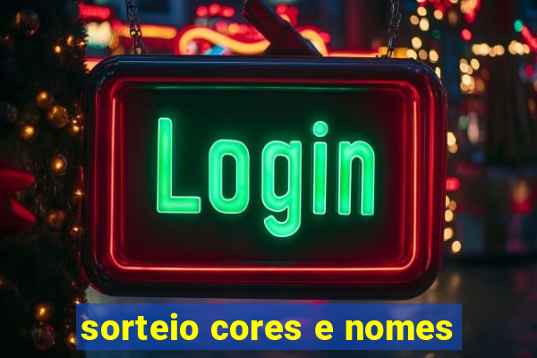 sorteio cores e nomes