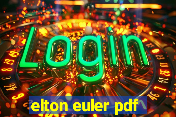 elton euler pdf