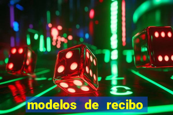modelos de recibo de pagamento word