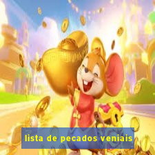 lista de pecados veniais