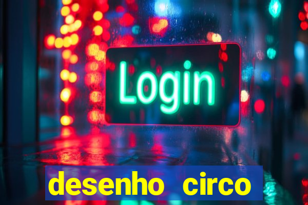 desenho circo digital para colorir