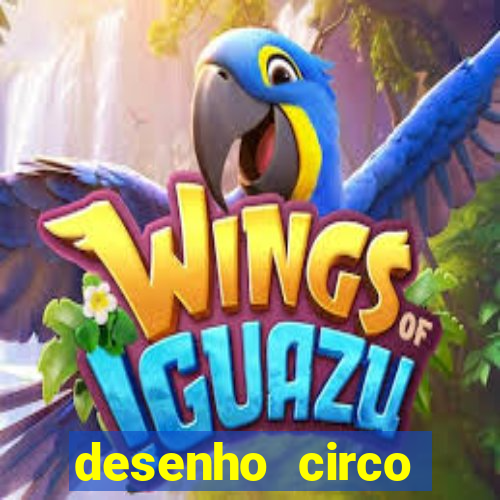 desenho circo digital para colorir