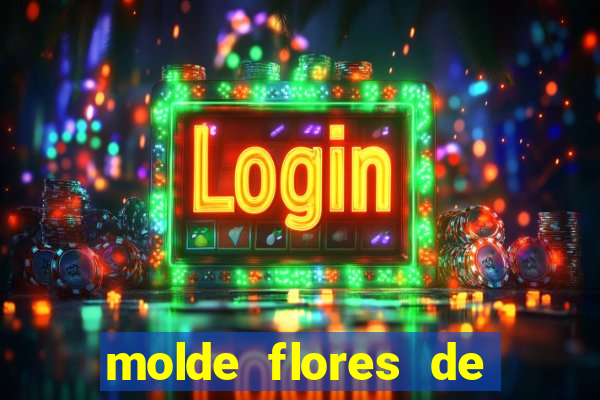 molde flores de papel para imprimir