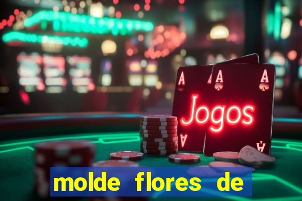 molde flores de papel para imprimir