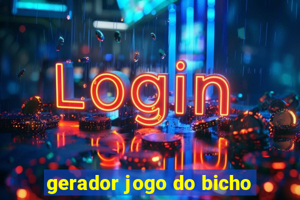 gerador jogo do bicho