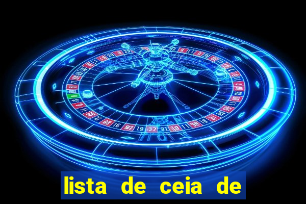 lista de ceia de natal completa