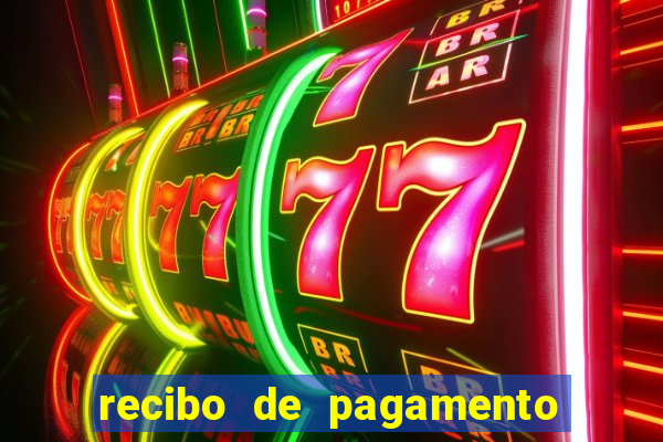 recibo de pagamento word editável