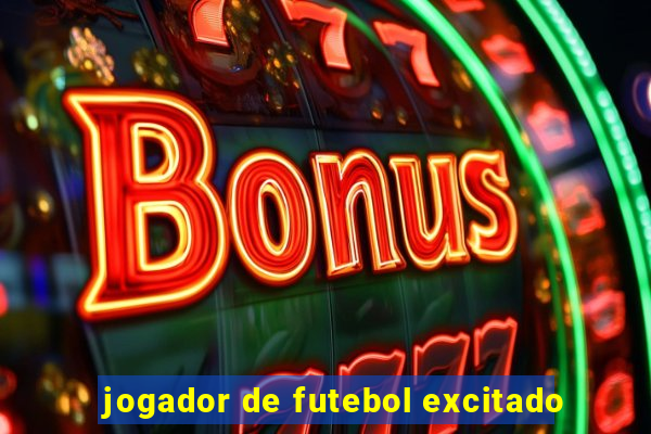 jogador de futebol excitado