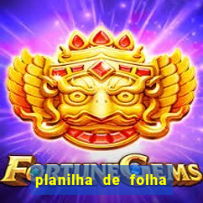 planilha de folha de pagamento