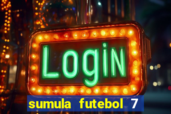 sumula futebol 7 society excel