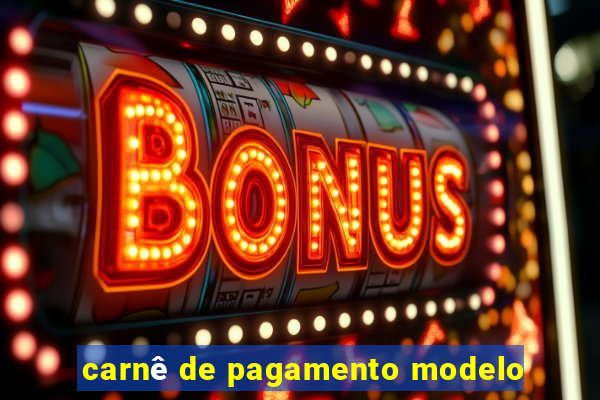 carnê de pagamento modelo