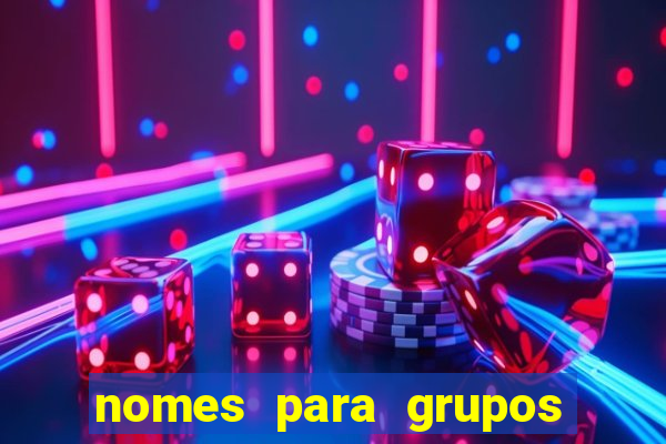nomes para grupos de loteria no zap