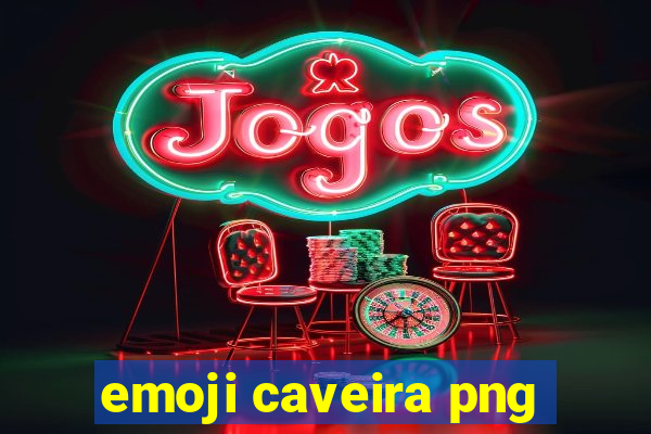 emoji caveira png