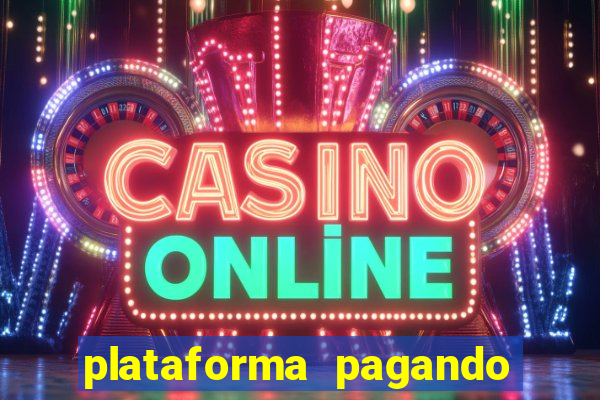 plataforma pagando bonus no cadastro