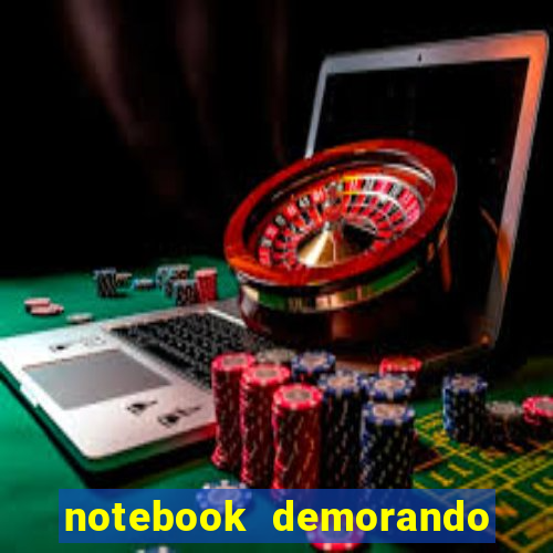 notebook demorando para ligar tela preta