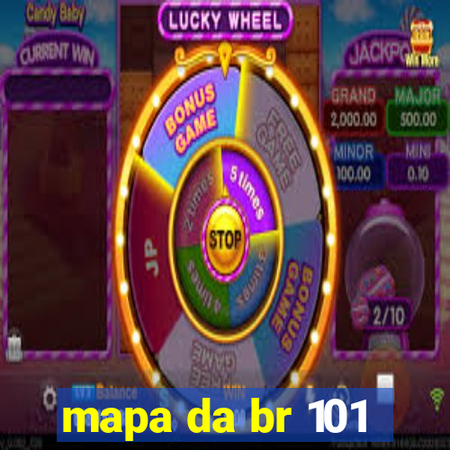 mapa da br 101